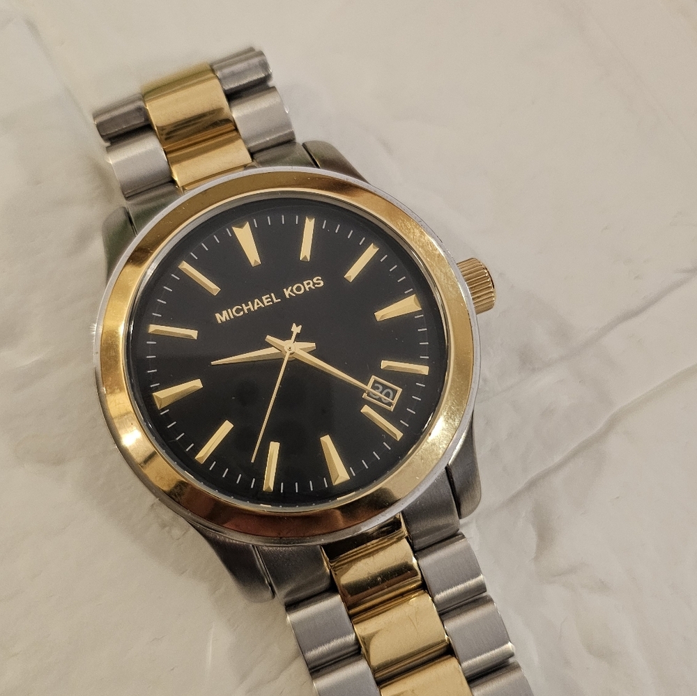 Michael Kors Two-Tone Gold and Silver Watch